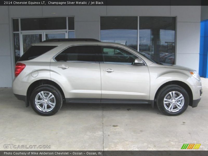 Champagne Silver Metallic / Jet Black 2014 Chevrolet Equinox LT