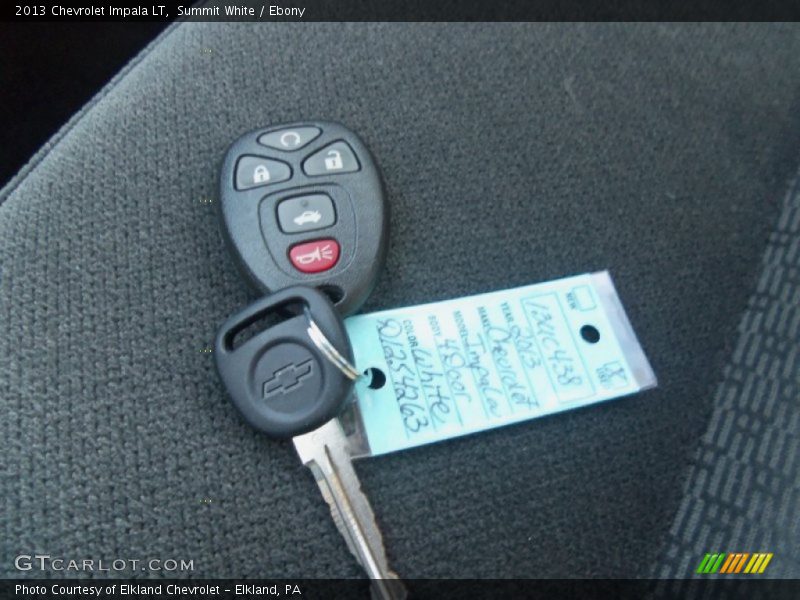 Summit White / Ebony 2013 Chevrolet Impala LT