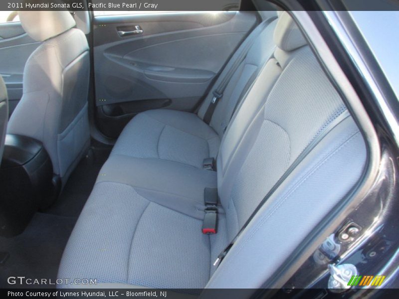 Pacific Blue Pearl / Gray 2011 Hyundai Sonata GLS