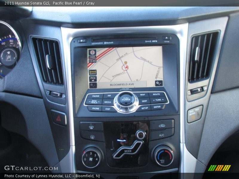 Pacific Blue Pearl / Gray 2011 Hyundai Sonata GLS