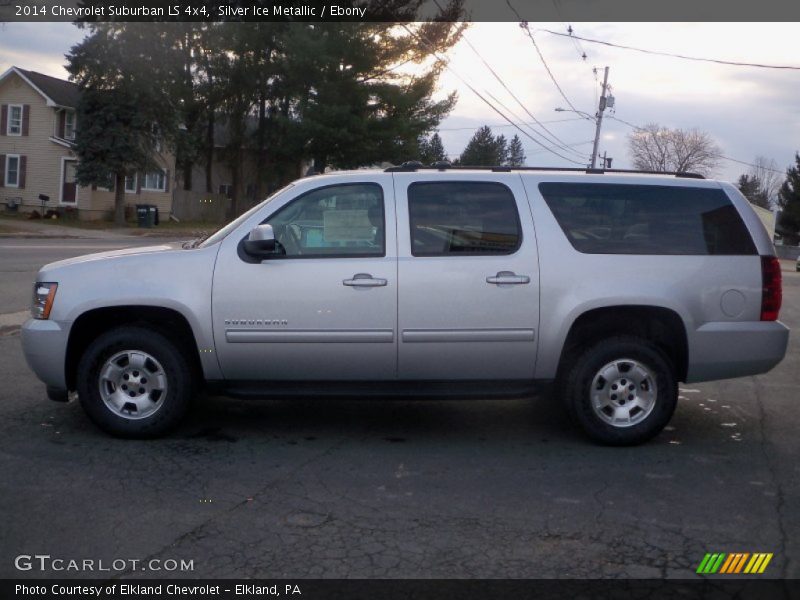 Silver Ice Metallic / Ebony 2014 Chevrolet Suburban LS 4x4