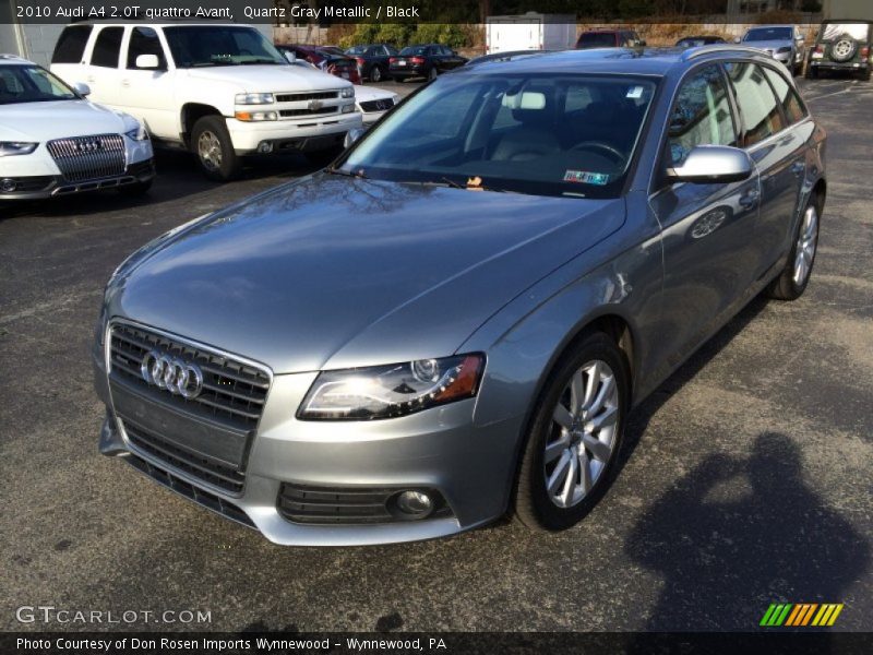 Quartz Gray Metallic / Black 2010 Audi A4 2.0T quattro Avant