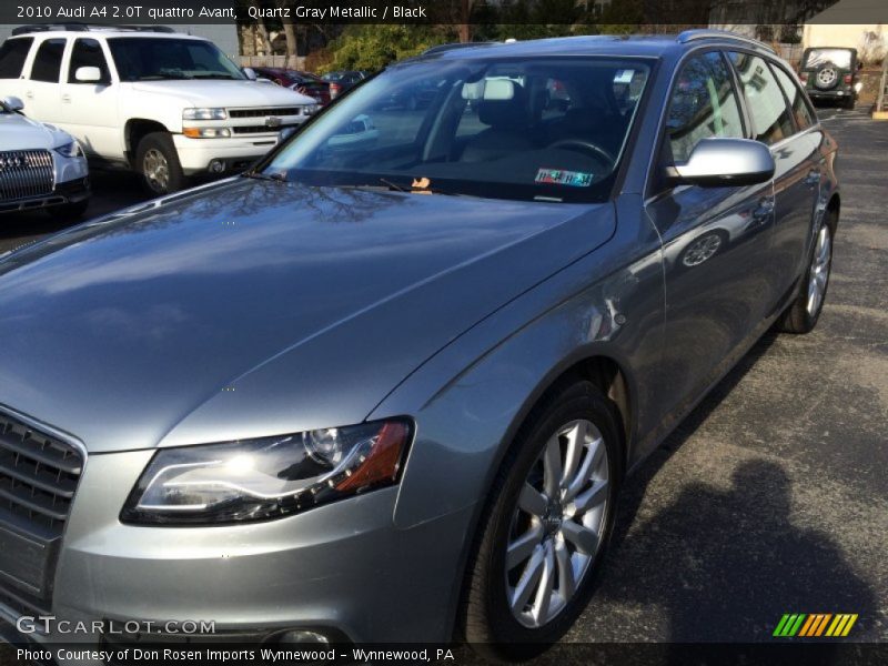 Quartz Gray Metallic / Black 2010 Audi A4 2.0T quattro Avant