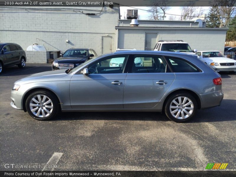 Quartz Gray Metallic / Black 2010 Audi A4 2.0T quattro Avant