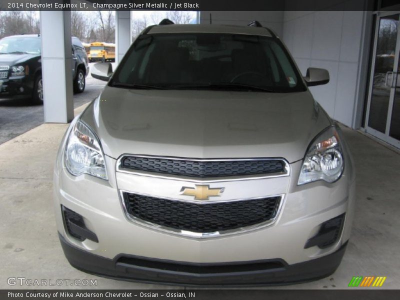 Champagne Silver Metallic / Jet Black 2014 Chevrolet Equinox LT