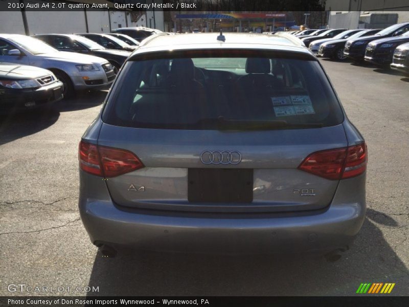 Quartz Gray Metallic / Black 2010 Audi A4 2.0T quattro Avant