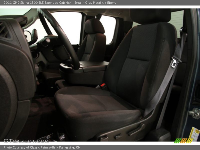 Stealth Gray Metallic / Ebony 2011 GMC Sierra 1500 SLE Extended Cab 4x4