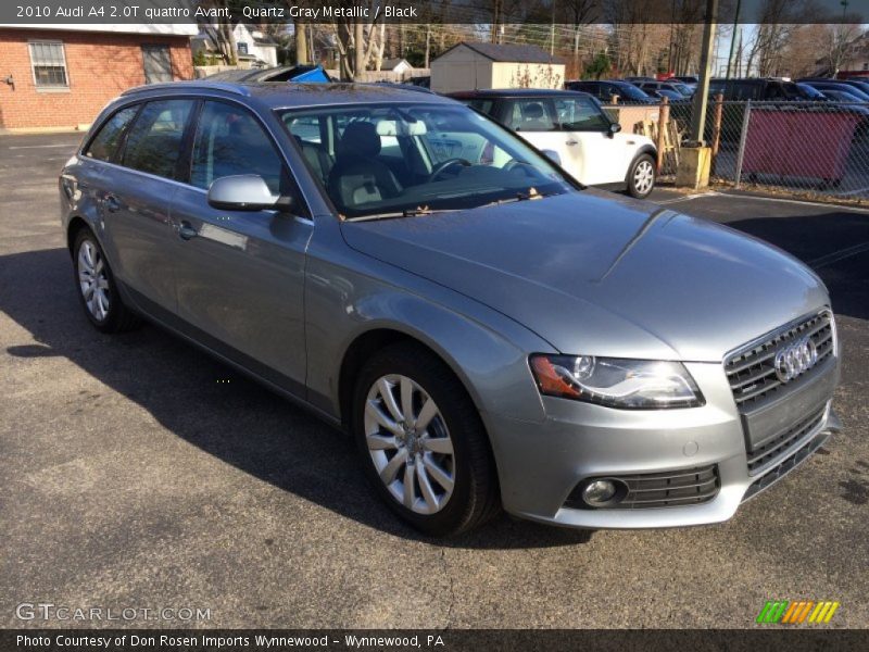 Quartz Gray Metallic / Black 2010 Audi A4 2.0T quattro Avant