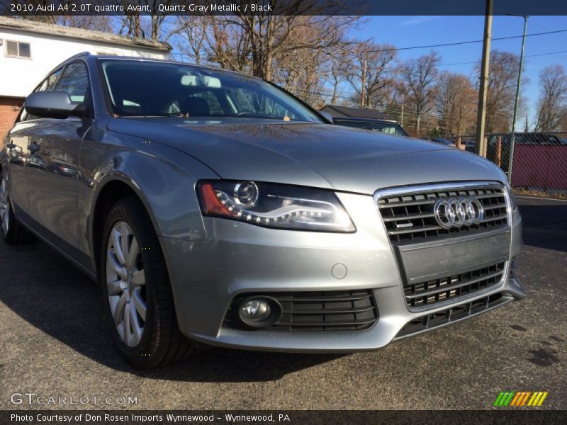 Quartz Gray Metallic / Black 2010 Audi A4 2.0T quattro Avant