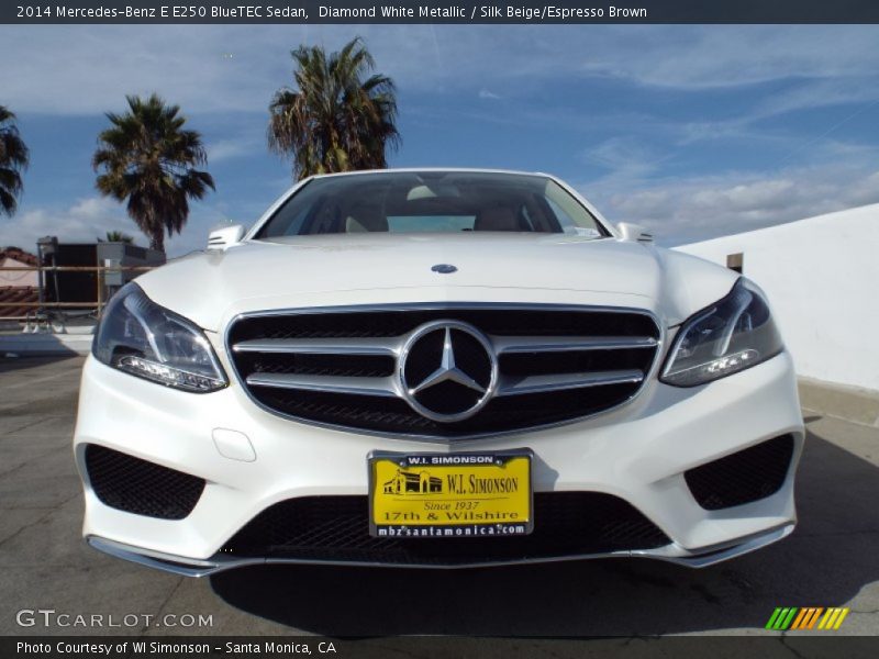 Diamond White Metallic / Silk Beige/Espresso Brown 2014 Mercedes-Benz E E250 BlueTEC Sedan