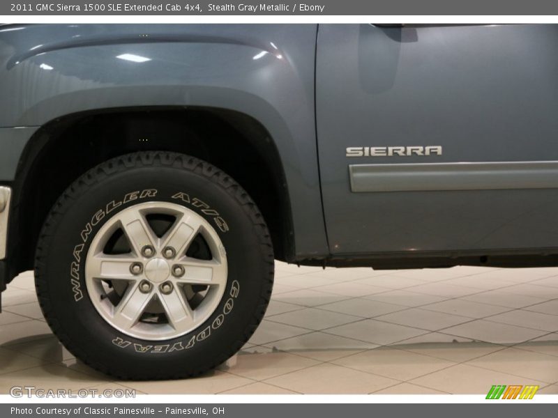 Stealth Gray Metallic / Ebony 2011 GMC Sierra 1500 SLE Extended Cab 4x4