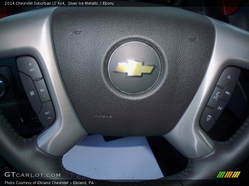 Silver Ice Metallic / Ebony 2014 Chevrolet Suburban LS 4x4
