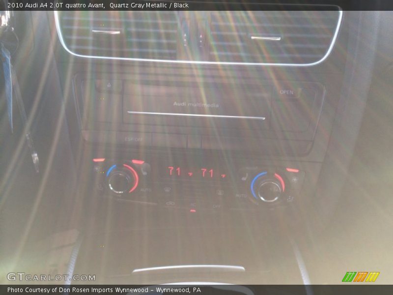 Quartz Gray Metallic / Black 2010 Audi A4 2.0T quattro Avant