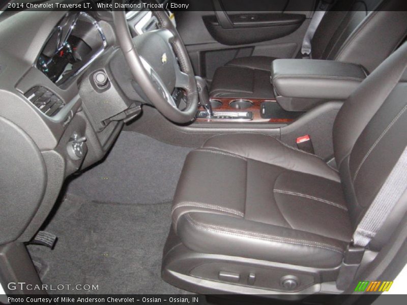 White Diamond Tricoat / Ebony 2014 Chevrolet Traverse LT