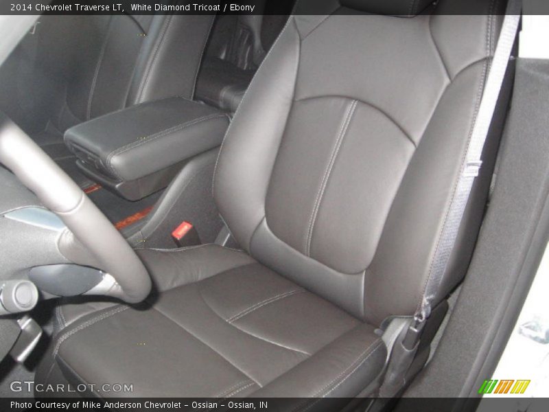 White Diamond Tricoat / Ebony 2014 Chevrolet Traverse LT