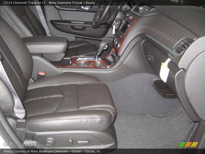 White Diamond Tricoat / Ebony 2014 Chevrolet Traverse LT