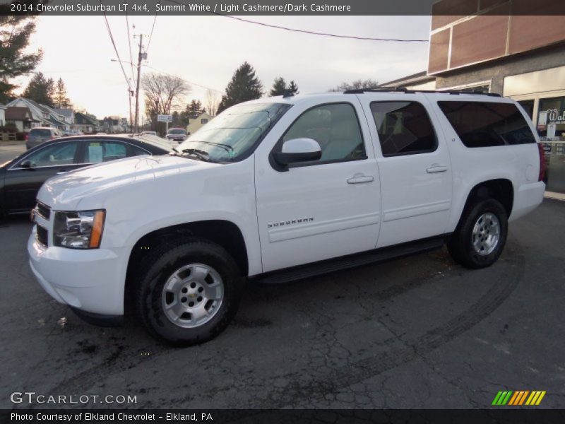 Summit White / Light Cashmere/Dark Cashmere 2014 Chevrolet Suburban LT 4x4