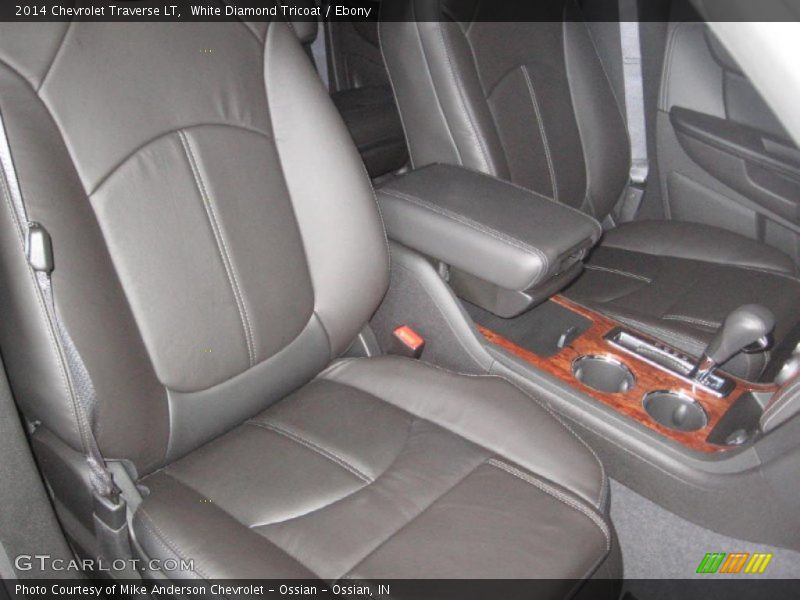 White Diamond Tricoat / Ebony 2014 Chevrolet Traverse LT