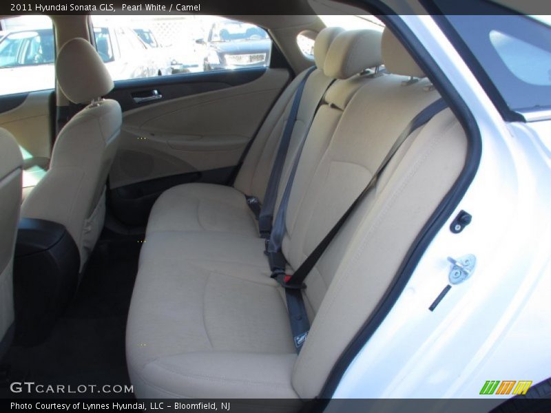 Pearl White / Camel 2011 Hyundai Sonata GLS