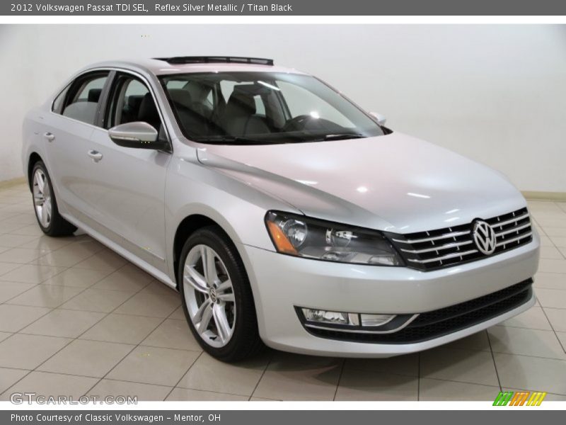 Reflex Silver Metallic / Titan Black 2012 Volkswagen Passat TDI SEL