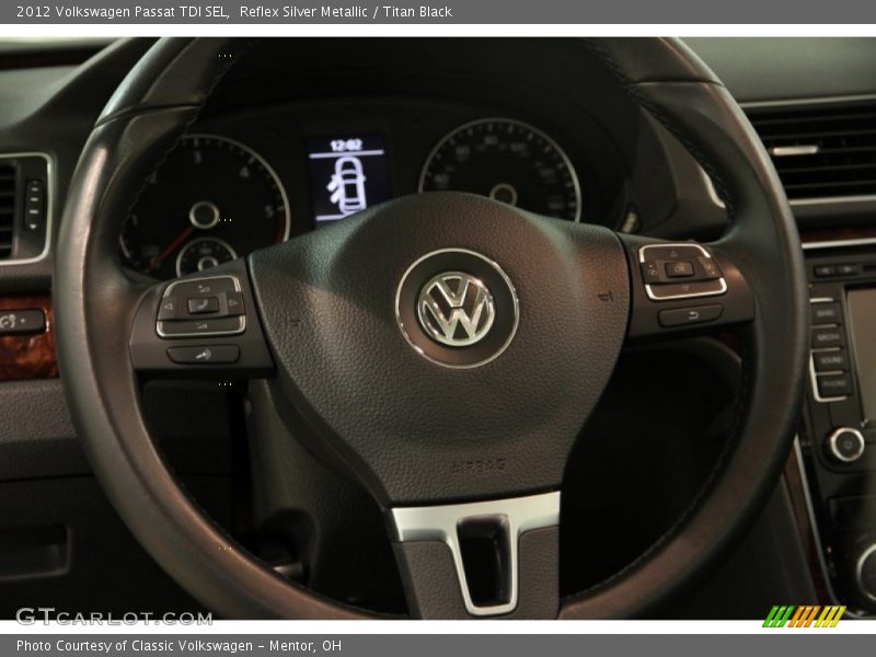Reflex Silver Metallic / Titan Black 2012 Volkswagen Passat TDI SEL