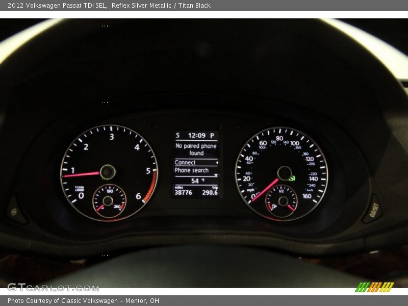 Reflex Silver Metallic / Titan Black 2012 Volkswagen Passat TDI SEL