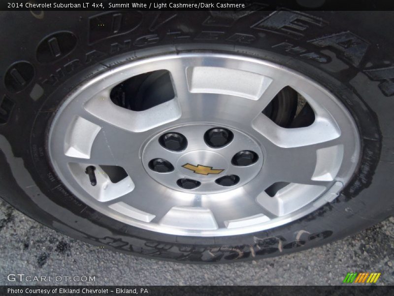 Summit White / Light Cashmere/Dark Cashmere 2014 Chevrolet Suburban LT 4x4