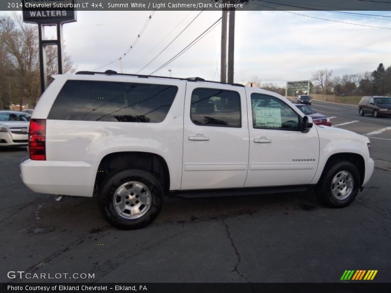 Summit White / Light Cashmere/Dark Cashmere 2014 Chevrolet Suburban LT 4x4