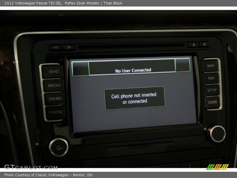 Reflex Silver Metallic / Titan Black 2012 Volkswagen Passat TDI SEL