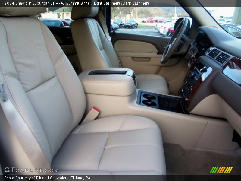 Summit White / Light Cashmere/Dark Cashmere 2014 Chevrolet Suburban LT 4x4