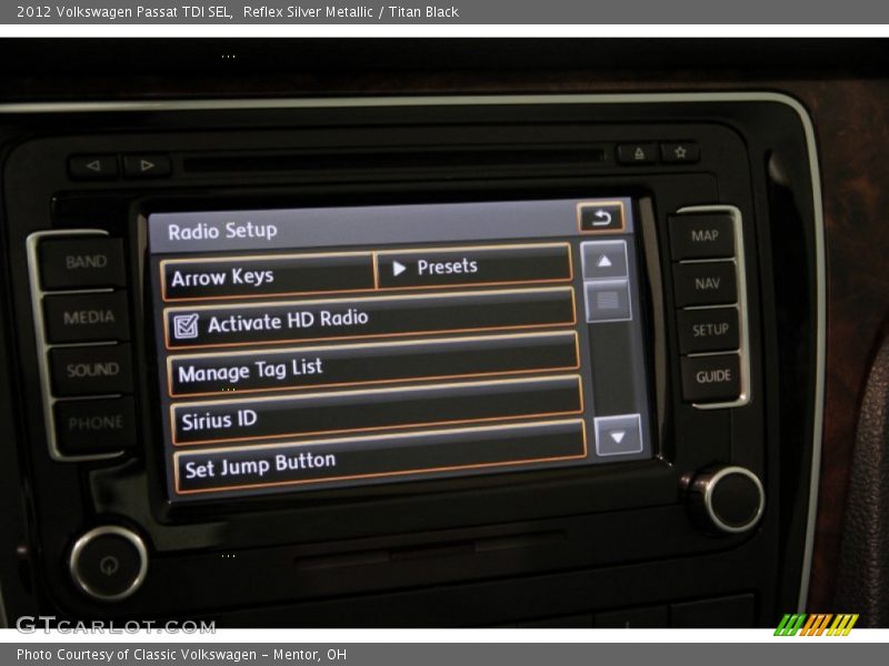 Reflex Silver Metallic / Titan Black 2012 Volkswagen Passat TDI SEL