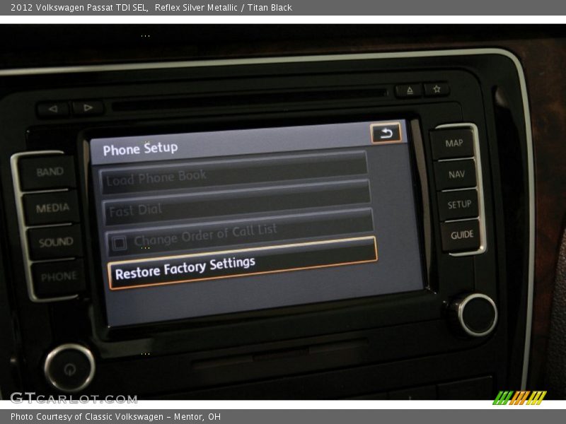 Reflex Silver Metallic / Titan Black 2012 Volkswagen Passat TDI SEL