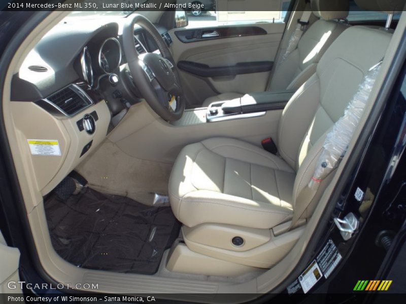Lunar Blue Metallic / Almond Beige 2014 Mercedes-Benz ML 350
