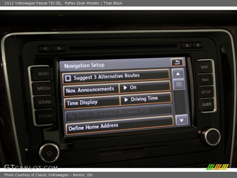 Reflex Silver Metallic / Titan Black 2012 Volkswagen Passat TDI SEL