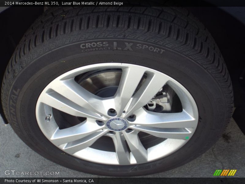 Lunar Blue Metallic / Almond Beige 2014 Mercedes-Benz ML 350