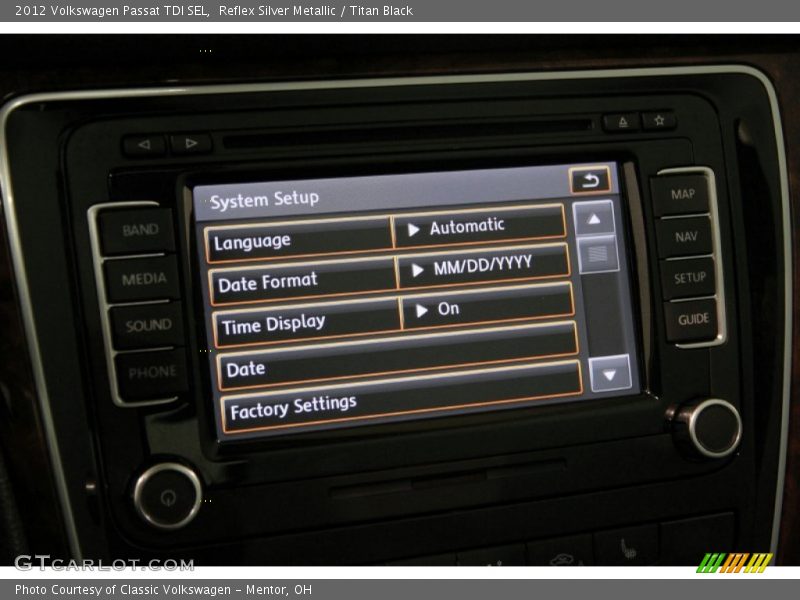 Reflex Silver Metallic / Titan Black 2012 Volkswagen Passat TDI SEL