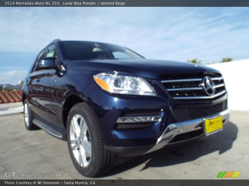 Lunar Blue Metallic / Almond Beige 2014 Mercedes-Benz ML 350
