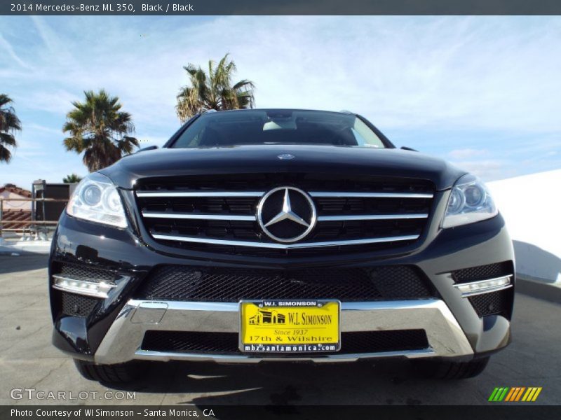 Black / Black 2014 Mercedes-Benz ML 350