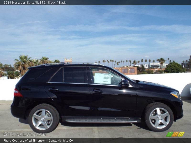 Black / Black 2014 Mercedes-Benz ML 350