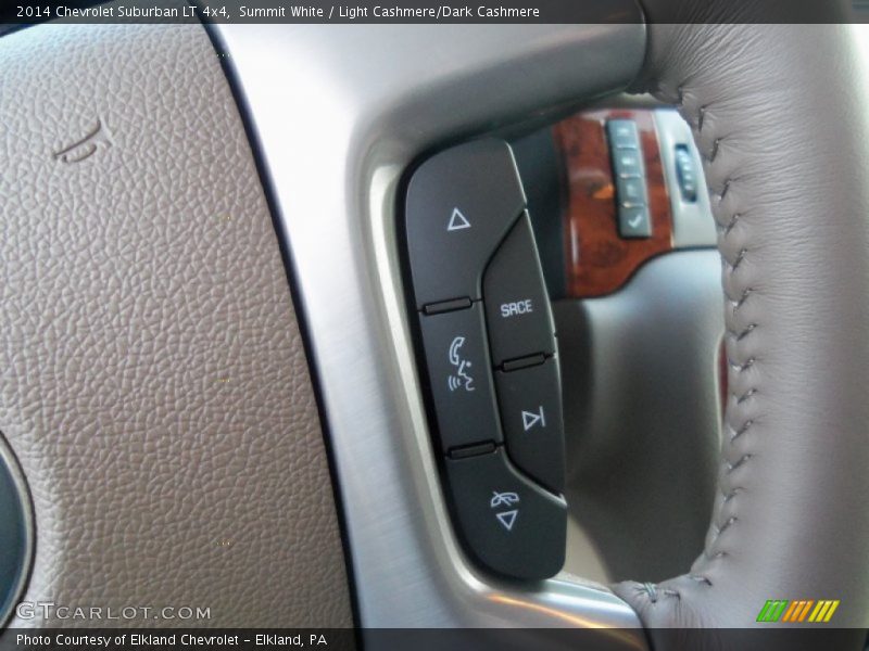 Summit White / Light Cashmere/Dark Cashmere 2014 Chevrolet Suburban LT 4x4
