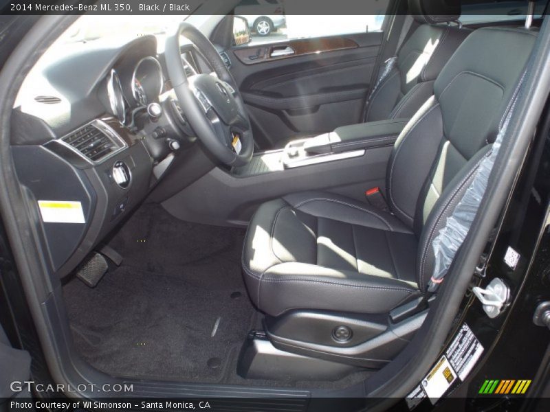 Black / Black 2014 Mercedes-Benz ML 350