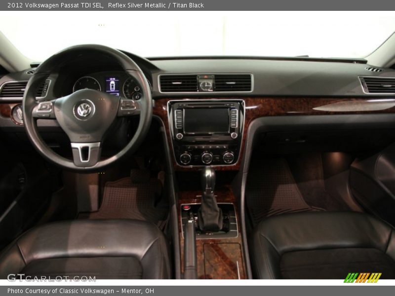 Reflex Silver Metallic / Titan Black 2012 Volkswagen Passat TDI SEL