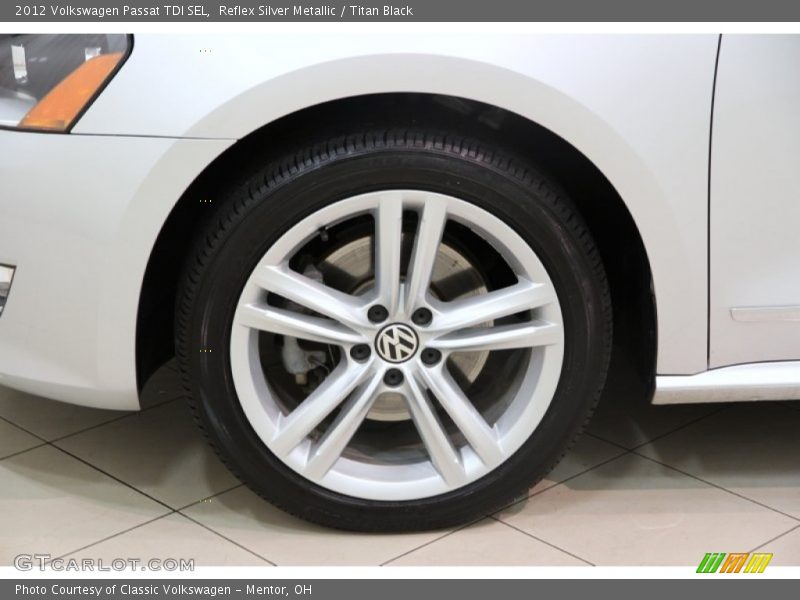 Reflex Silver Metallic / Titan Black 2012 Volkswagen Passat TDI SEL