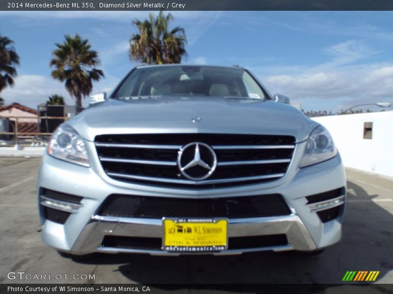 Diamond Silver Metallic / Grey 2014 Mercedes-Benz ML 350