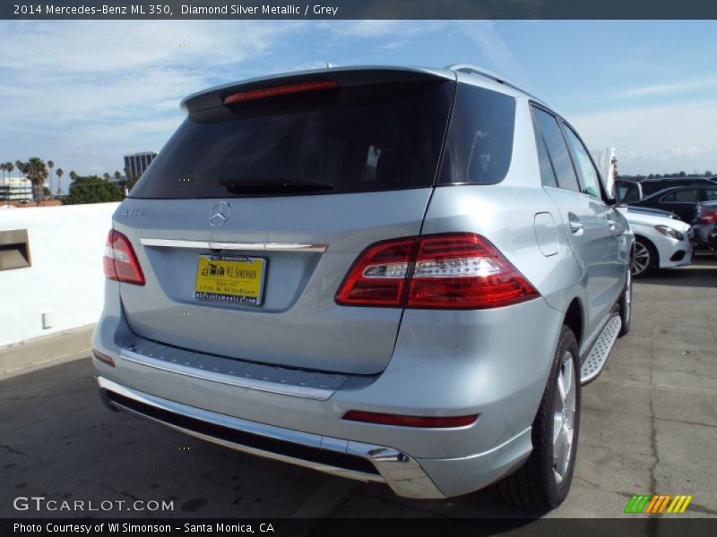 Diamond Silver Metallic / Grey 2014 Mercedes-Benz ML 350