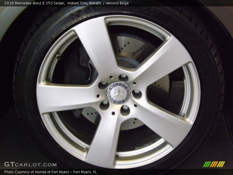 Indium Grey Metallic / Almond Beige 2010 Mercedes-Benz E 350 Sedan