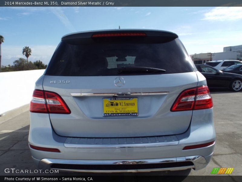 Diamond Silver Metallic / Grey 2014 Mercedes-Benz ML 350