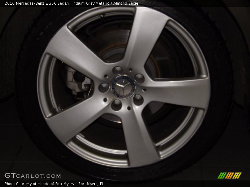 Indium Grey Metallic / Almond Beige 2010 Mercedes-Benz E 350 Sedan