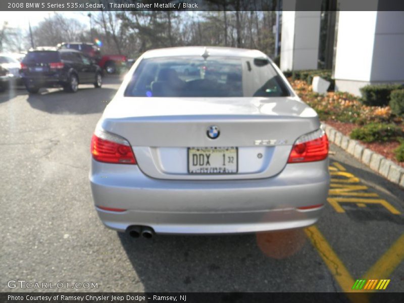 Titanium Silver Metallic / Black 2008 BMW 5 Series 535xi Sedan