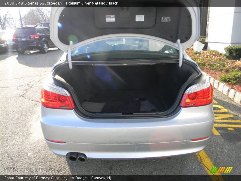 Titanium Silver Metallic / Black 2008 BMW 5 Series 535xi Sedan